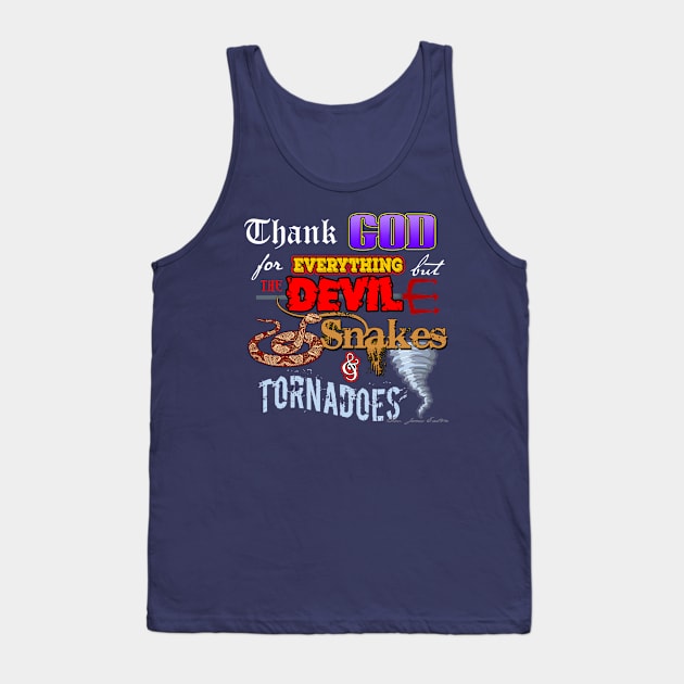 Devils Snakes and Tornadoes Tank Top by hauntedjack